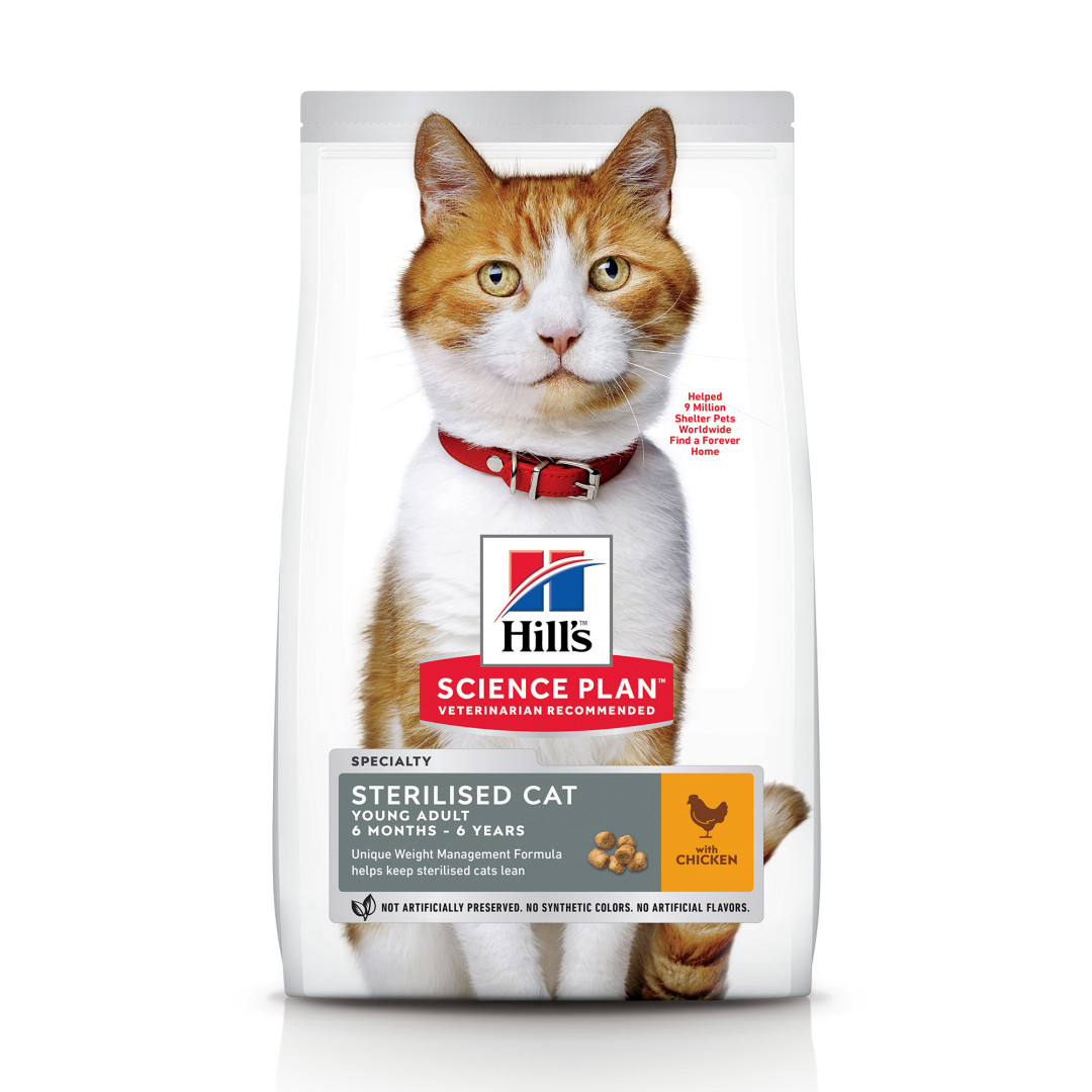 Hill's Science Plan Young Adult Sterilised Cat kip 3 kg